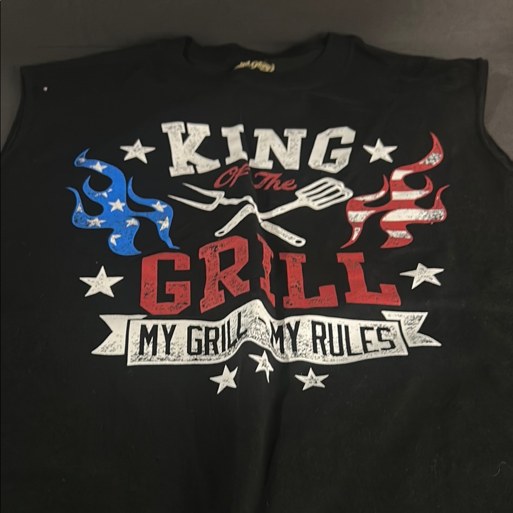 Black 'King of the Grill' Sleeveless Shirt